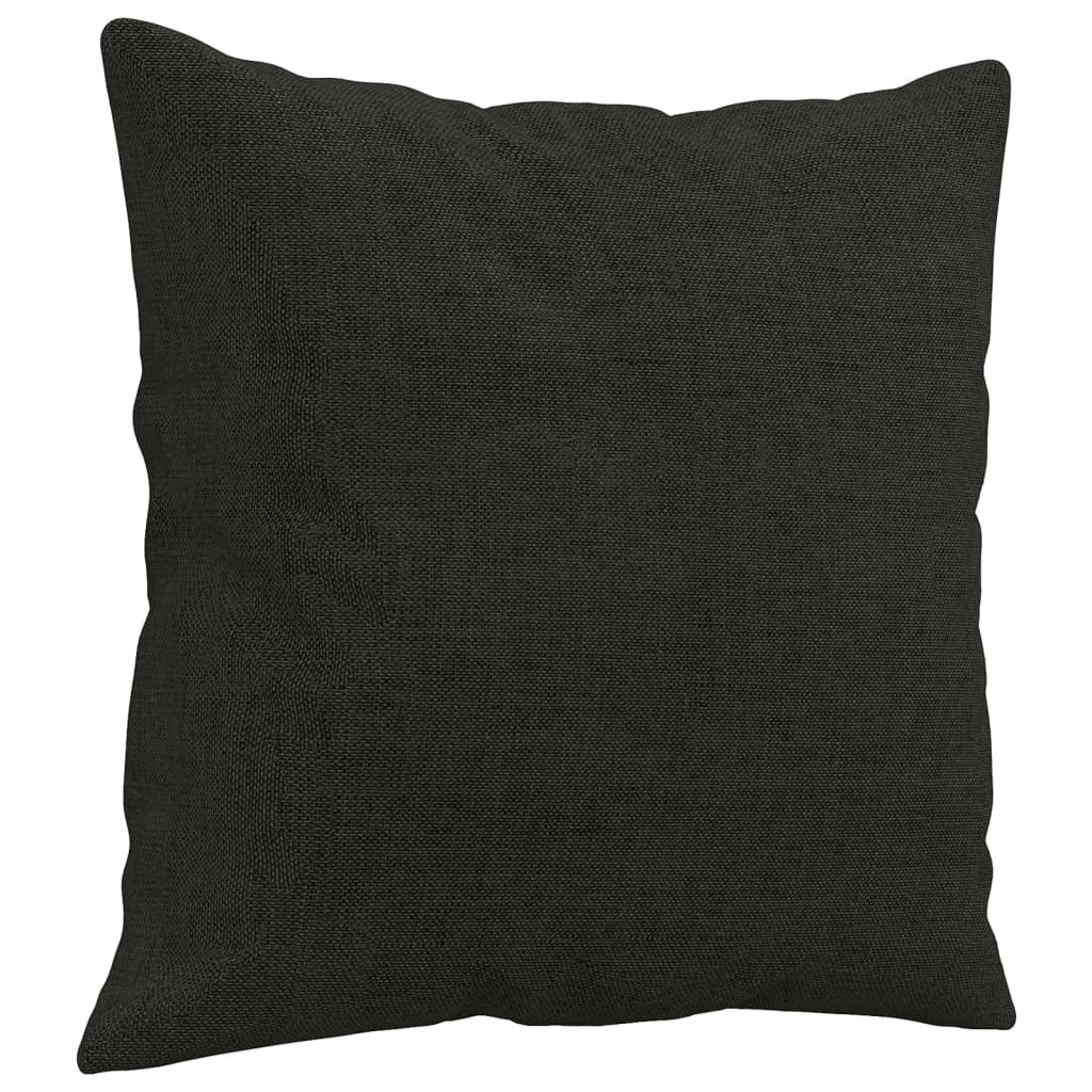 3-delige Loungeset met kussens stof zwart is nu te koop bij PeponiXL, paradijselijk wonen!