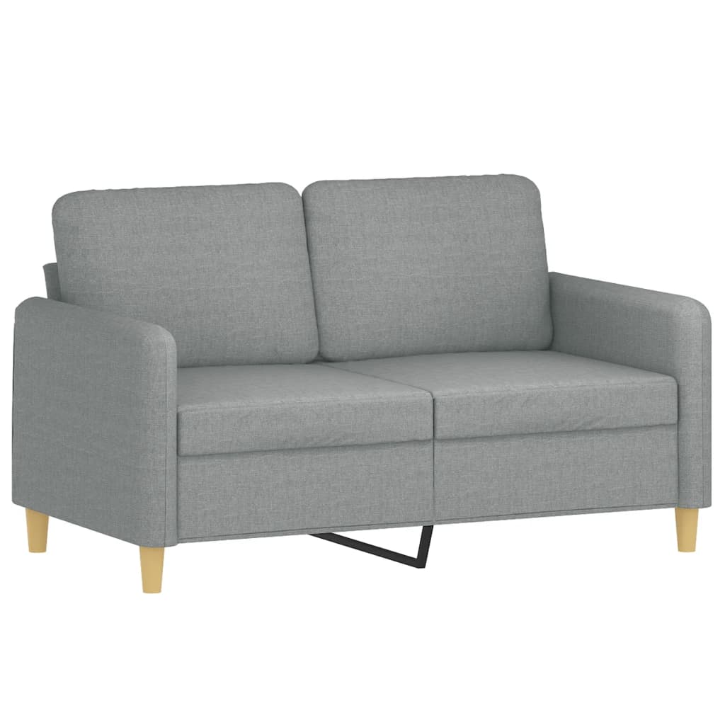 4-delige Loungeset met kussens stof lichtgrijs is nu te koop bij PeponiXL, paradijselijk wonen!