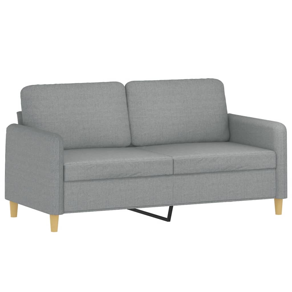 2-delige Loungeset met kussens stof lichtgrijs is nu te koop bij PeponiXL, paradijselijk wonen!