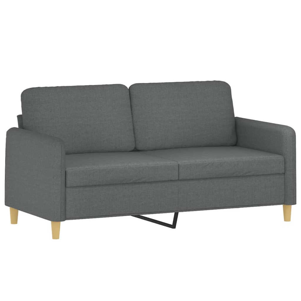 2-delige Loungeset met kussens stof donkergrijs is nu te koop bij PeponiXL, paradijselijk wonen!