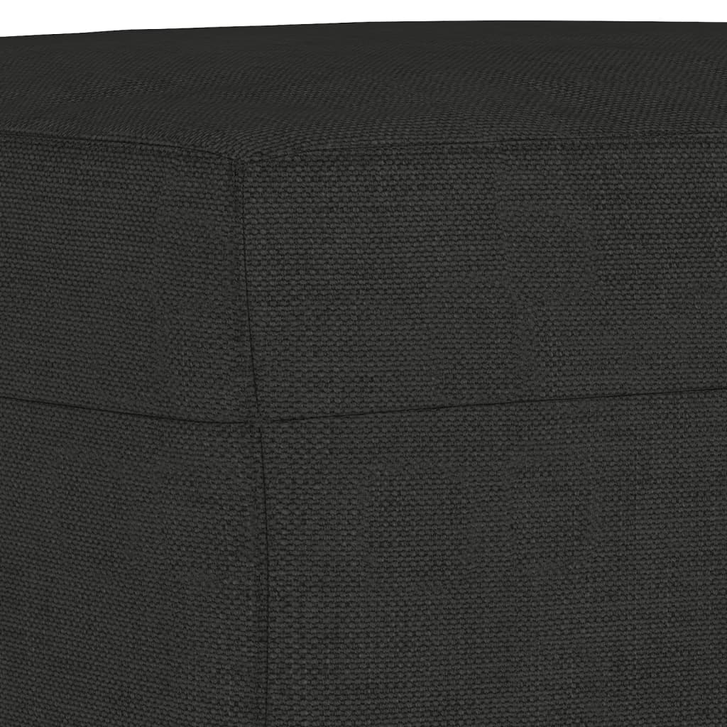3-delige loungeset met kussens stof zwart is nu te koop bij PeponiXL, paradijselijk wonen!