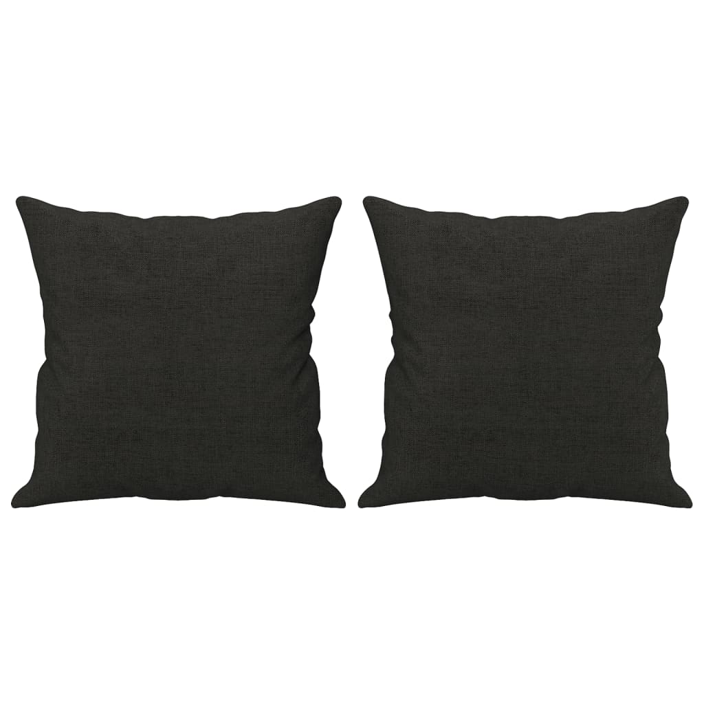 3-delige Loungeset met kussens stof zwart is nu te koop bij PeponiXL, paradijselijk wonen!