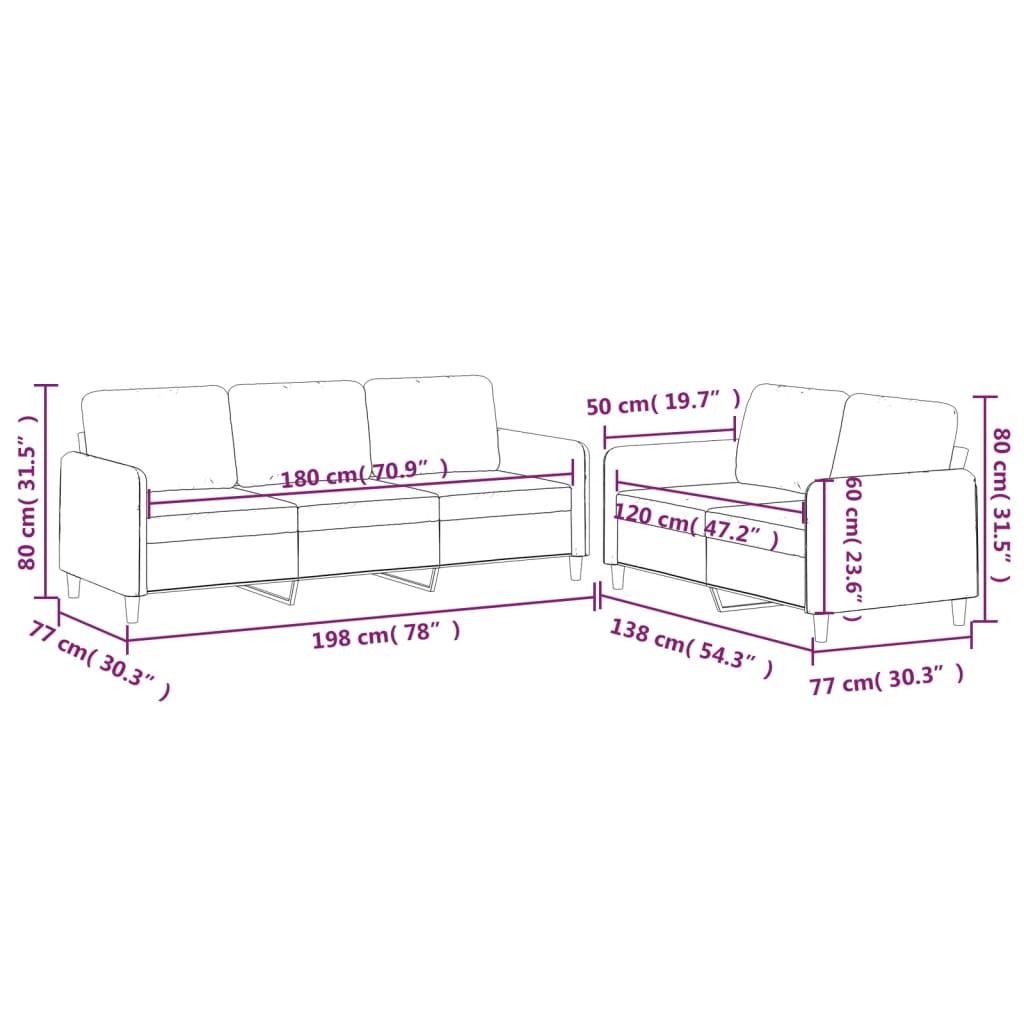 2-delige Loungeset met kussens stof donkergrijs is nu te koop bij PeponiXL, paradijselijk wonen!