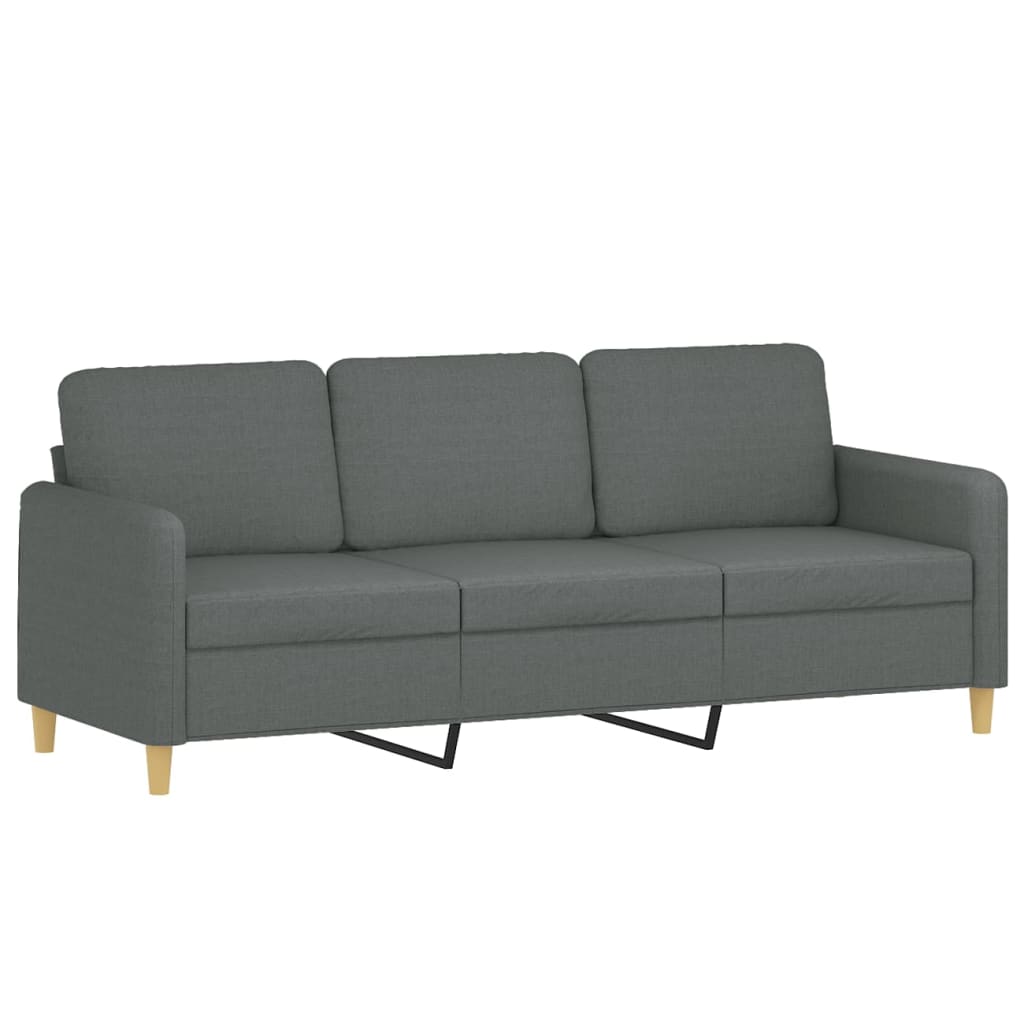 3-delige Loungeset met kussens stof donkergrijs is nu te koop bij PeponiXL, paradijselijk wonen!
