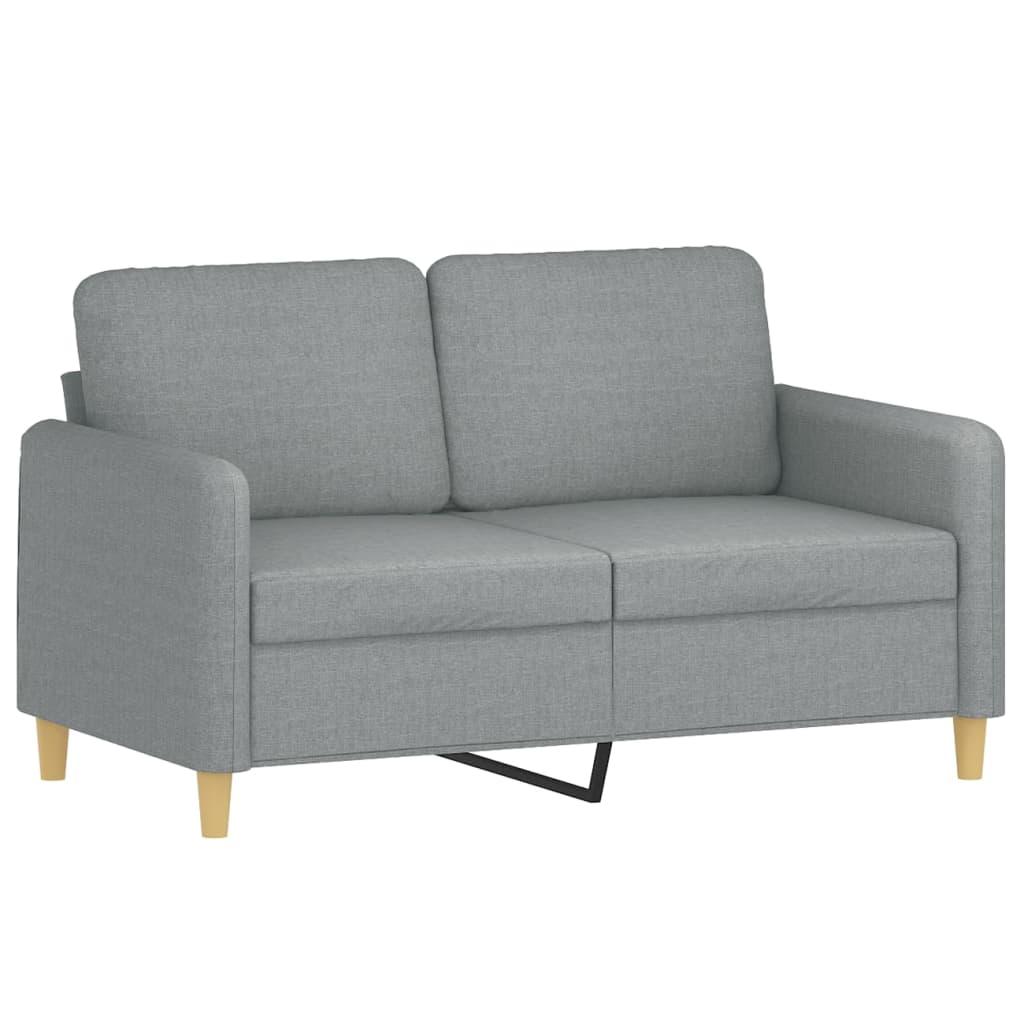 2-delige Loungeset met kussens stof lichtgrijs is nu te koop bij PeponiXL, paradijselijk wonen!