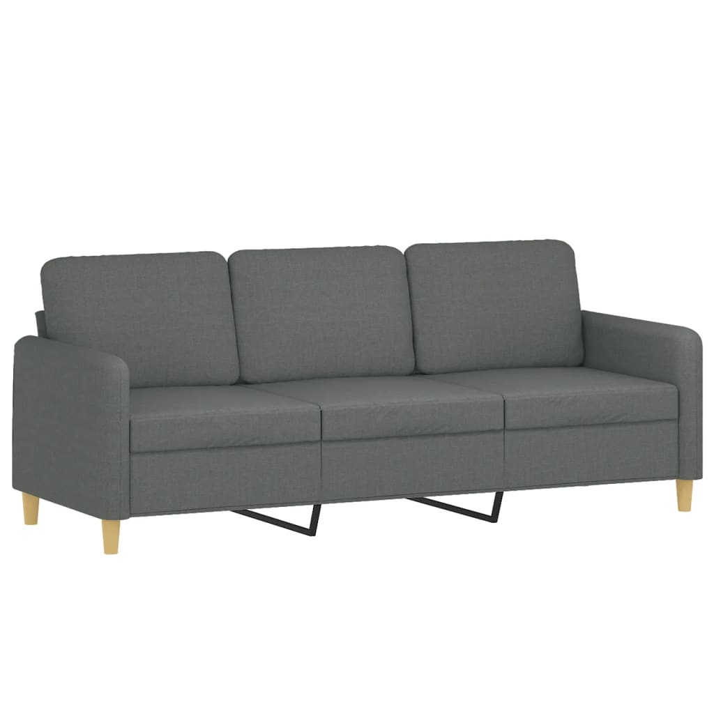 3-delige Loungeset met kussens stof donkergrijs is nu te koop bij PeponiXL, paradijselijk wonen!
