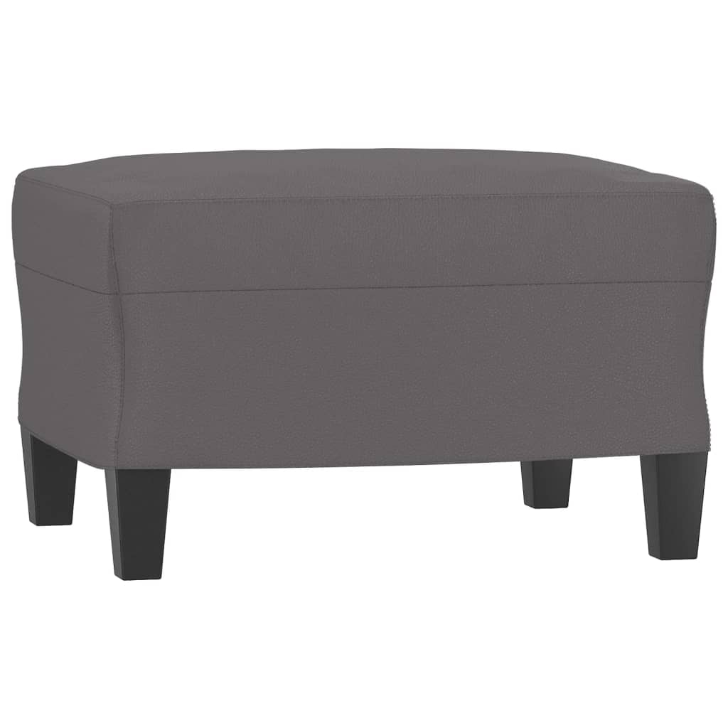 3-delige Loungeset met kussens kunstleer grijs is nu te koop bij PeponiXL, paradijselijk wonen!