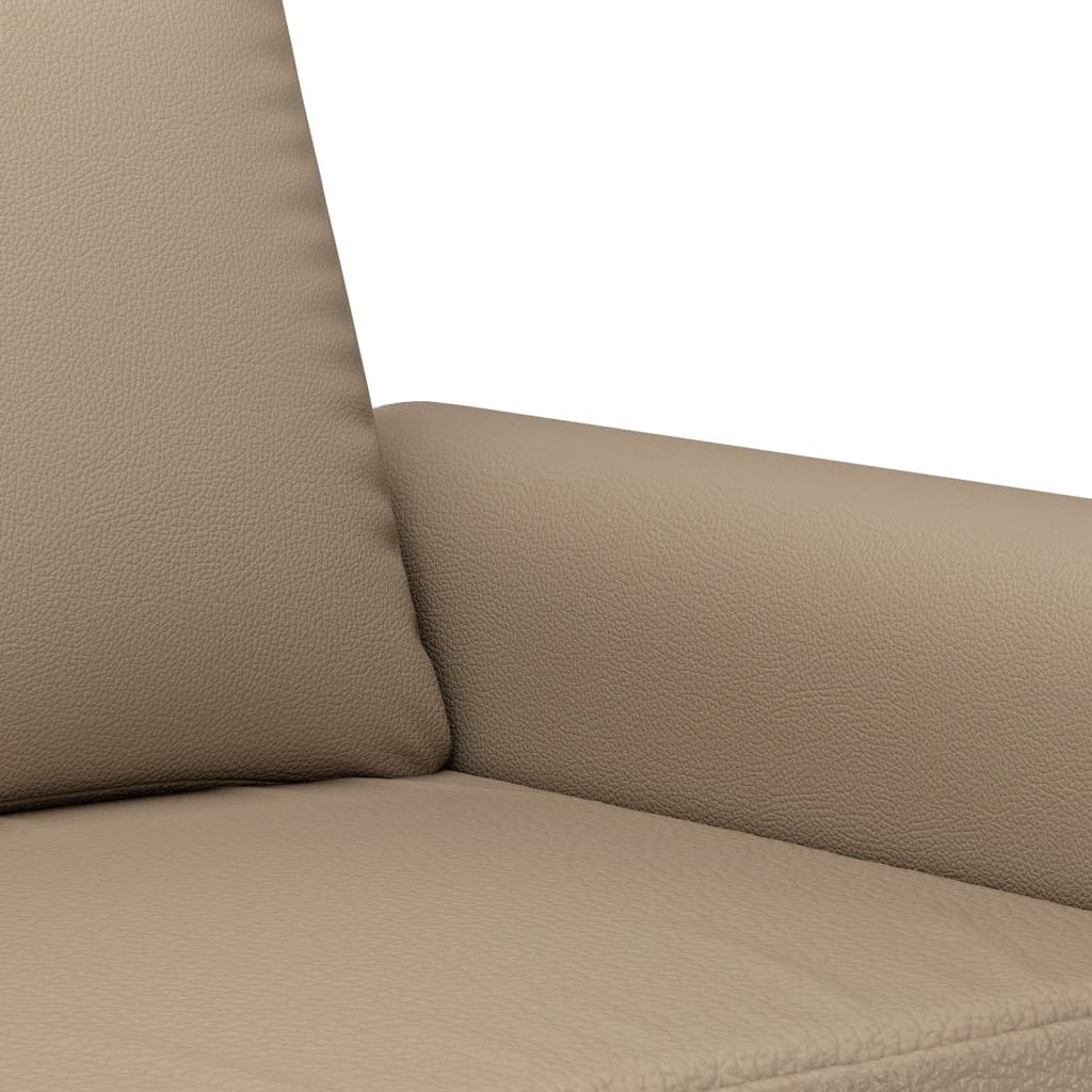 3-delige Loungeset met kussens kunstleer cappuccino is nu te koop bij PeponiXL, paradijselijk wonen!