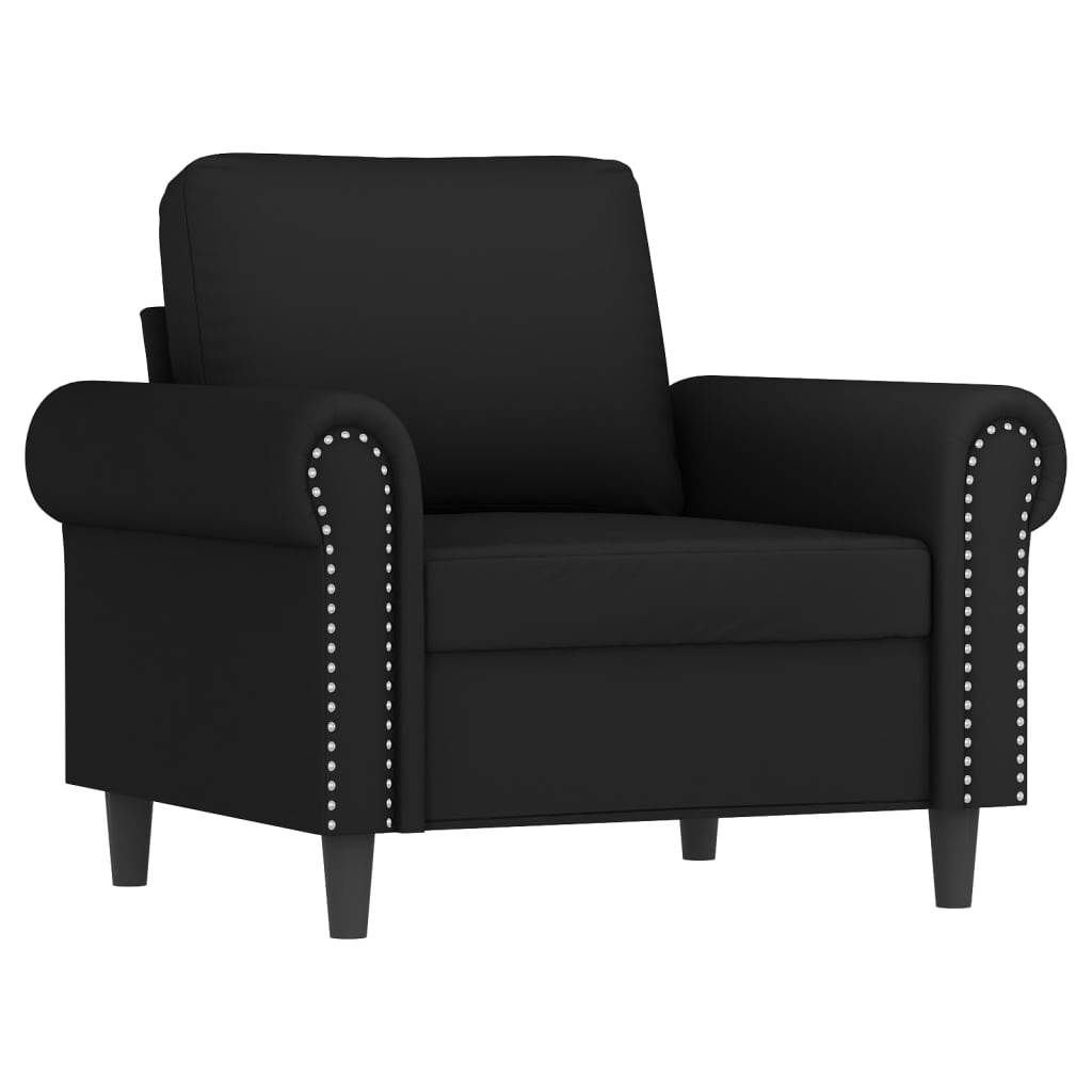 3-delige Loungeset met kussens fluweel zwart is nu te koop bij PeponiXL, paradijselijk wonen!