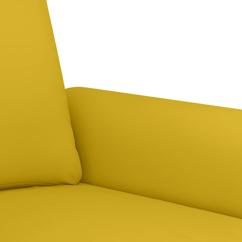 3-delige Loungeset met kussens fluweel geel is nu te koop bij PeponiXL, paradijselijk wonen!