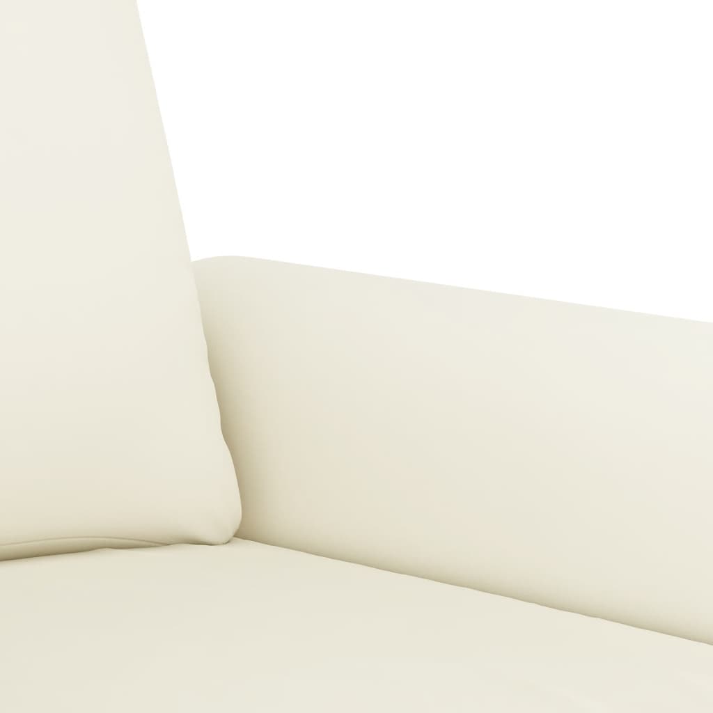 3-delige Loungeset met kussens fluweel crèmekleurig is nu te koop bij PeponiXL, paradijselijk wonen!