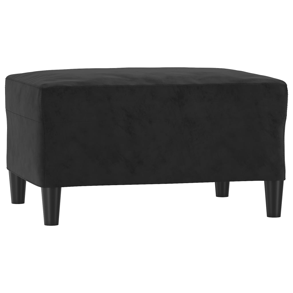 4-delige Loungeset met kussens fluweel zwart is nu te koop bij PeponiXL, paradijselijk wonen!