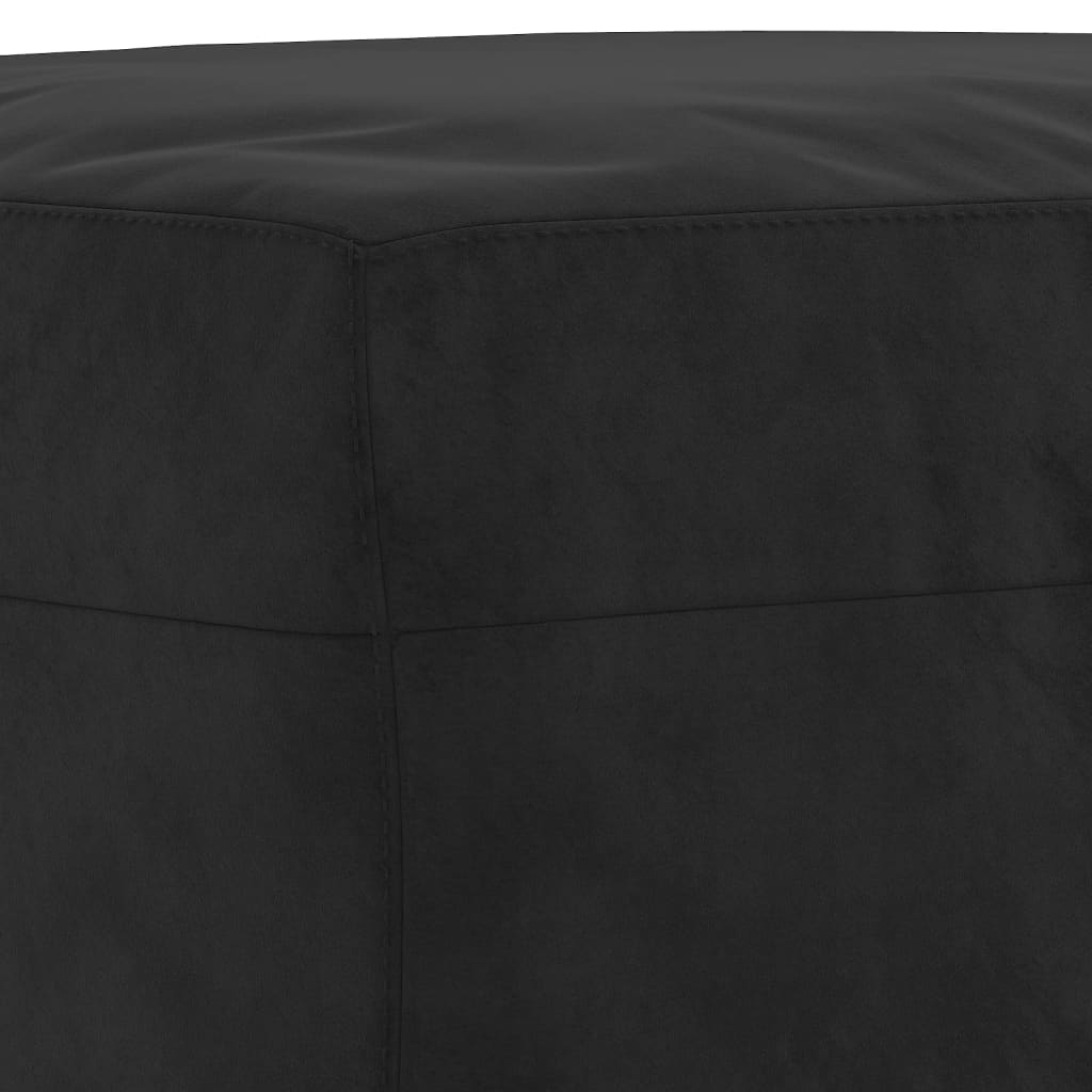 4-delige Loungeset met kussens fluweel zwart is nu te koop bij PeponiXL, paradijselijk wonen!