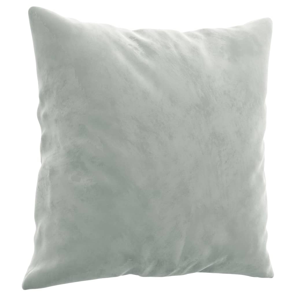4-delige Loungeset met kussens fluweel lichtgrijs is nu te koop bij PeponiXL, paradijselijk wonen!