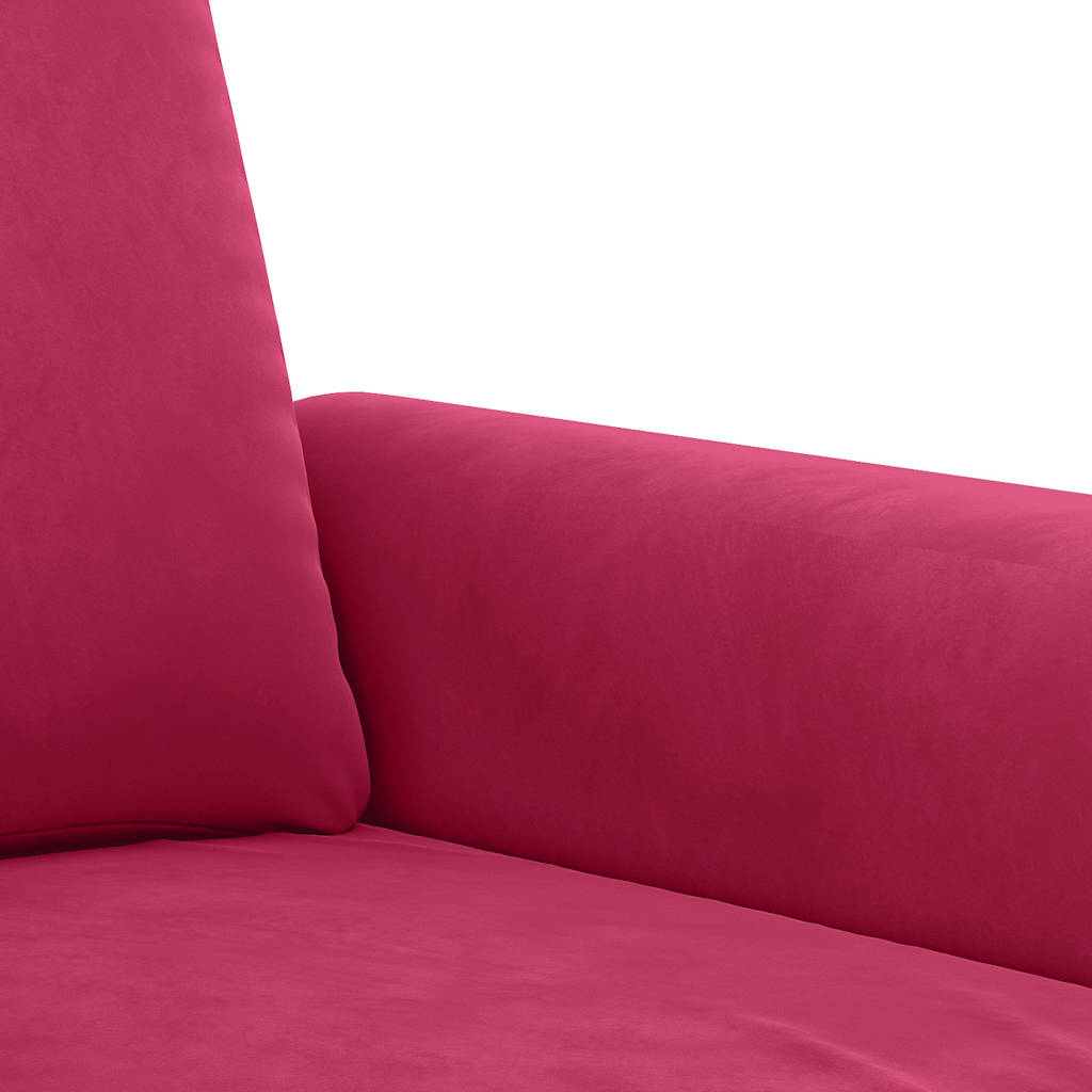 4-delige Loungeset met kussens fluweel wijnrood is nu te koop bij PeponiXL, paradijselijk wonen!