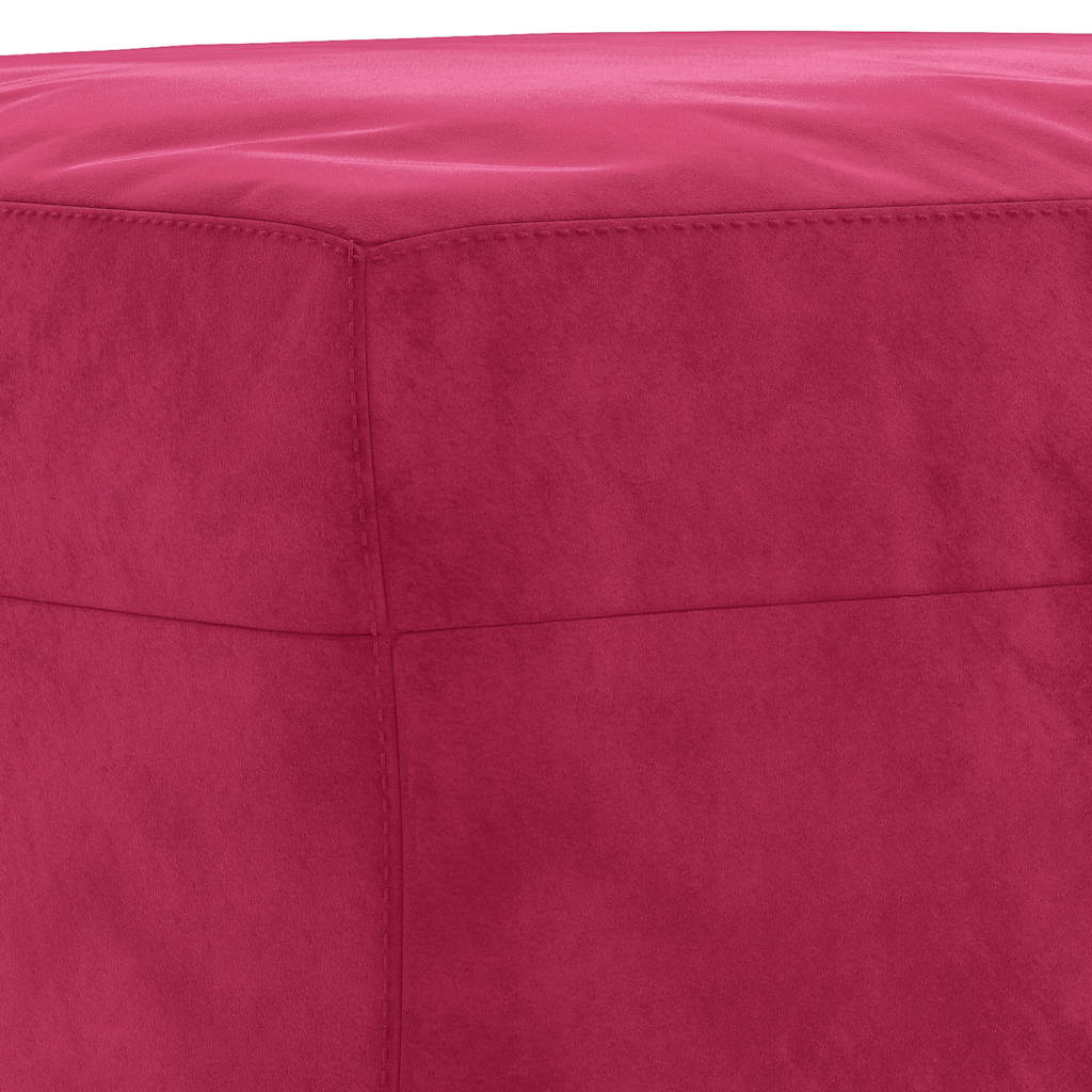 4-delige Loungeset met kussens fluweel wijnrood is nu te koop bij PeponiXL, paradijselijk wonen!