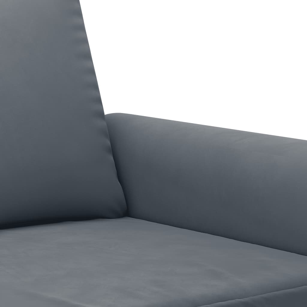2-delige Loungeset met kussens fluweel donkergrijs is nu te koop bij PeponiXL, paradijselijk wonen!