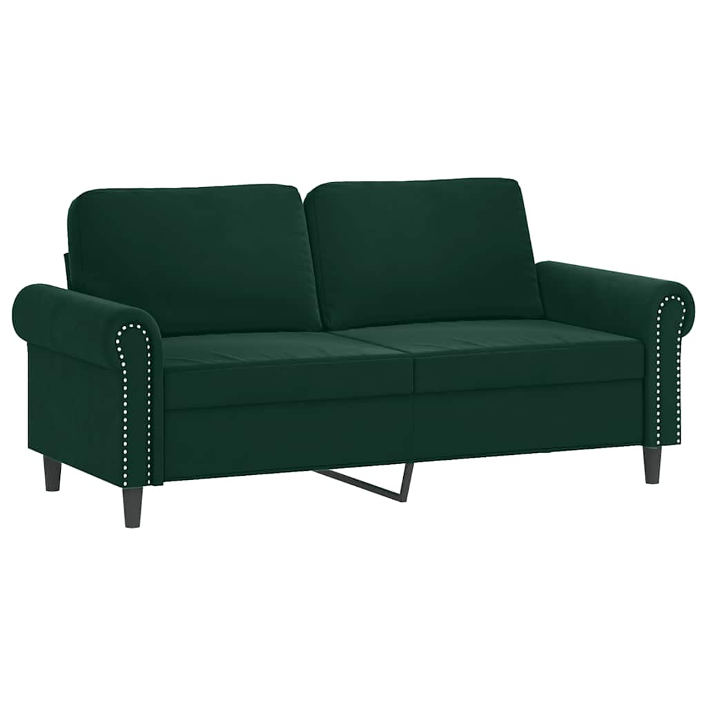 2-delige Loungeset met kussens fluweel donkergroen is nu te koop bij PeponiXL, paradijselijk wonen!