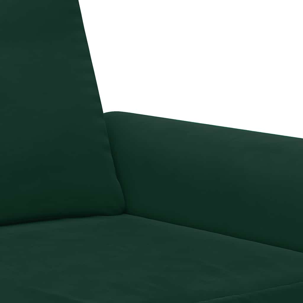 2-delige Loungeset met kussens fluweel donkergroen is nu te koop bij PeponiXL, paradijselijk wonen!