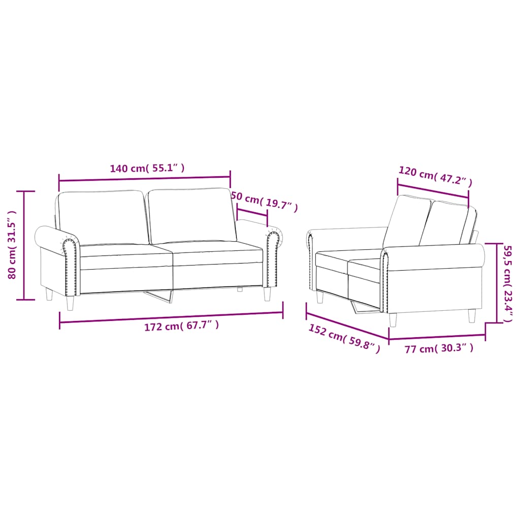 2-delige Loungeset met kussens fluweel donkergroen is nu te koop bij PeponiXL, paradijselijk wonen!