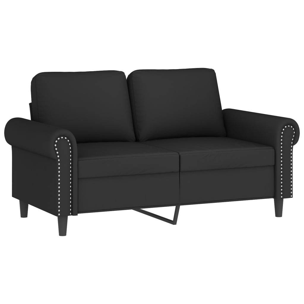 2-delige Loungeset met kussens fluweel zwart is nu te koop bij PeponiXL, paradijselijk wonen!