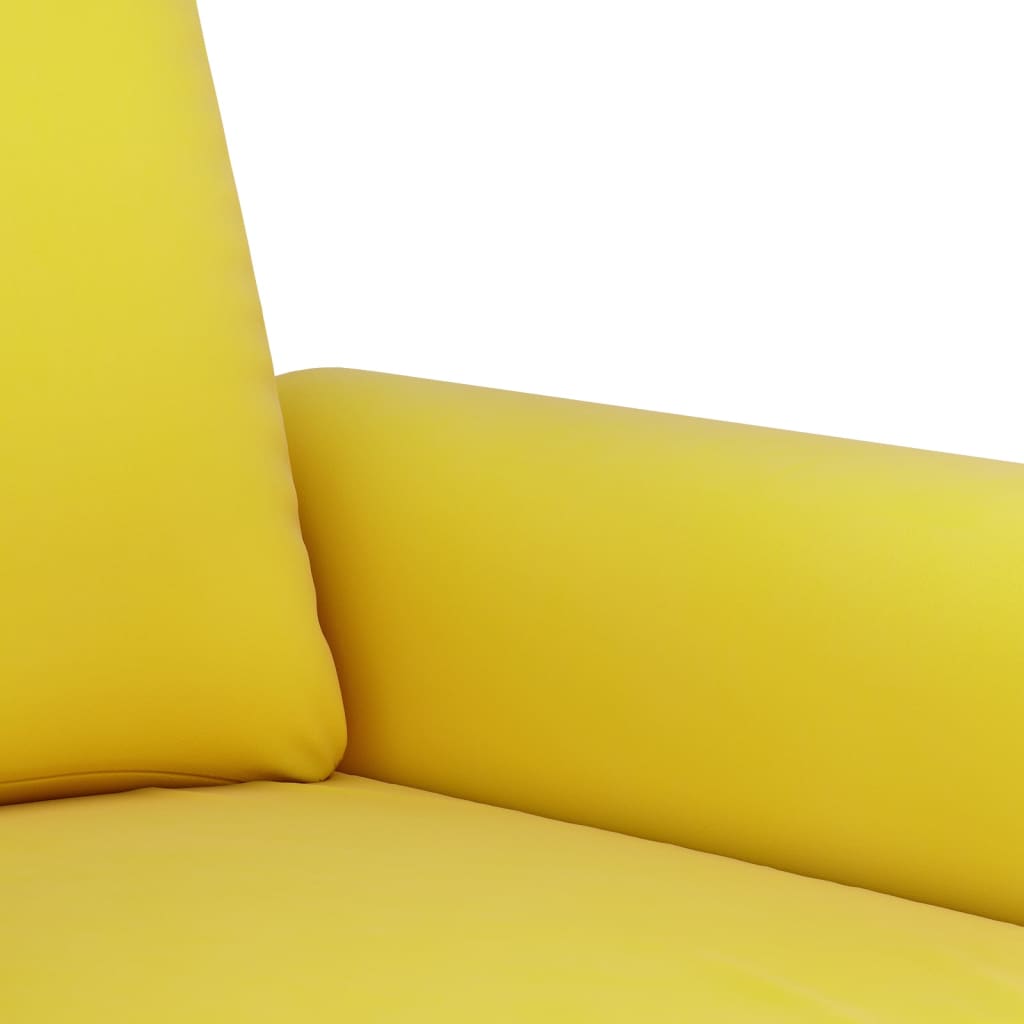 2-delige Loungeset met kussens fluweel geel is nu te koop bij PeponiXL, paradijselijk wonen!