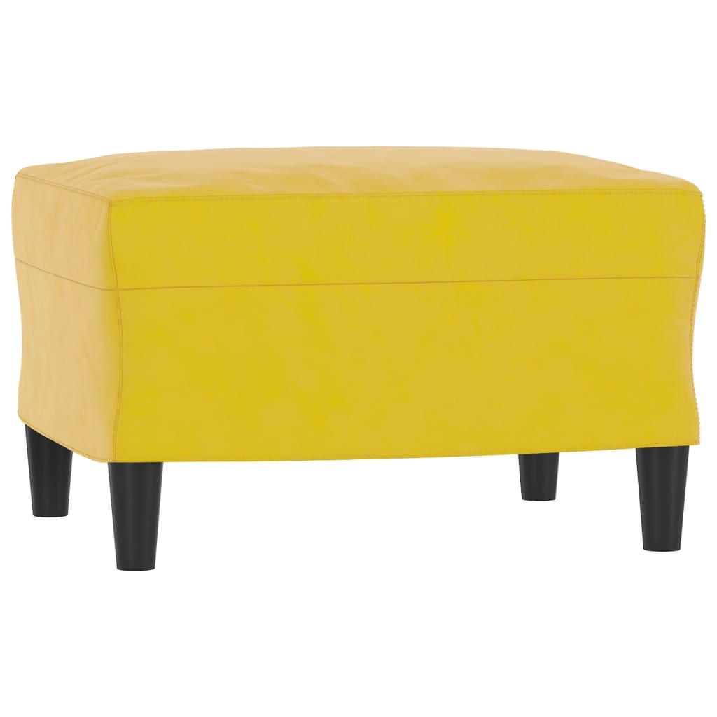 3-delige Loungeset met kussens fluweel geel is nu te koop bij PeponiXL, paradijselijk wonen!
