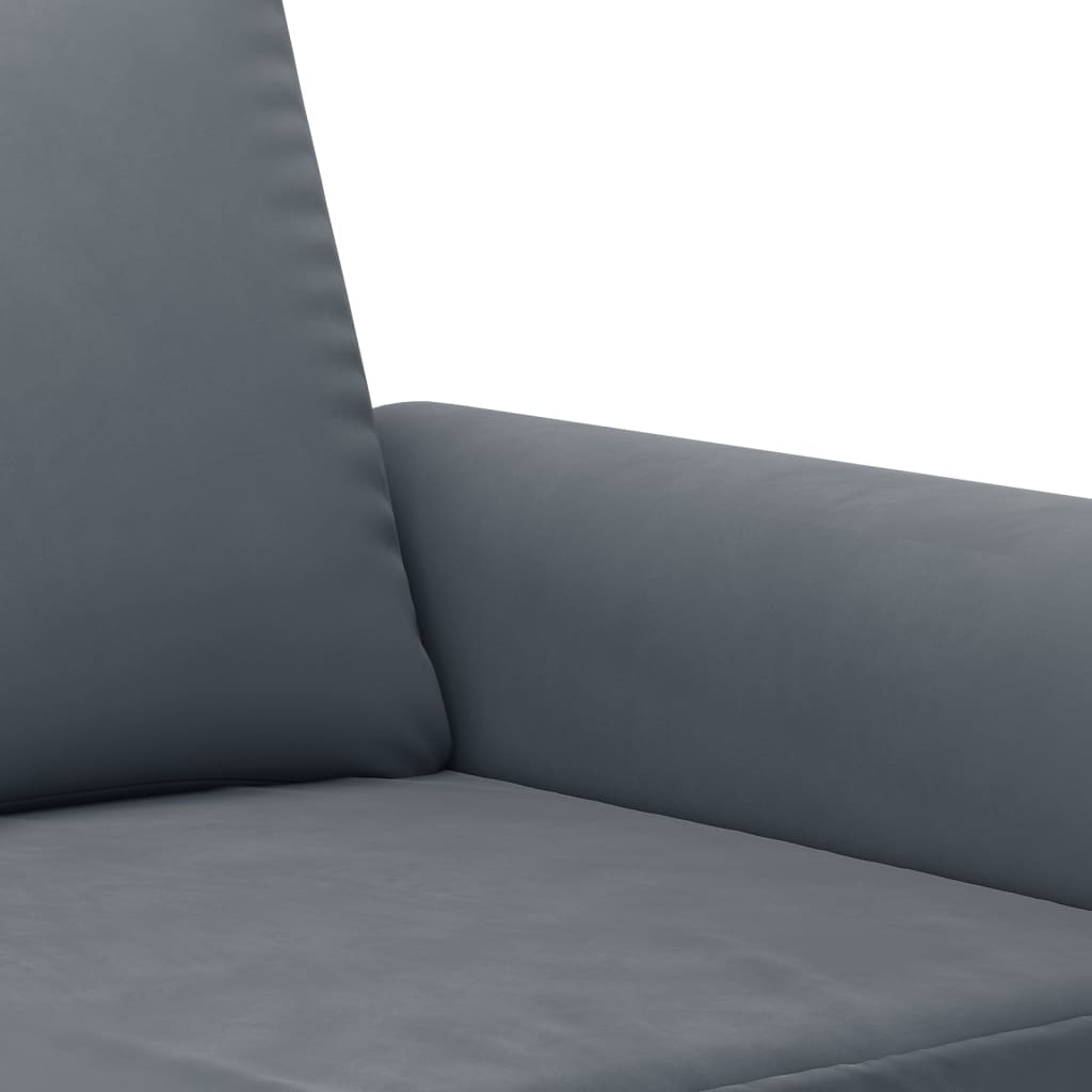 2-delige Loungeset met kussens fluweel donkergrijs is nu te koop bij PeponiXL, paradijselijk wonen!
