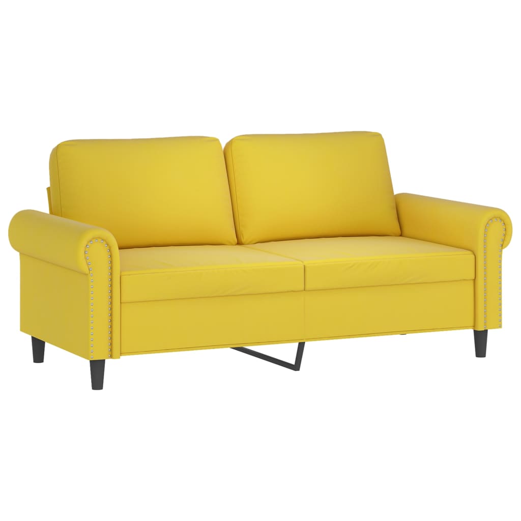 2-delige Loungeset met kussens fluweel geel is nu te koop bij PeponiXL, paradijselijk wonen!