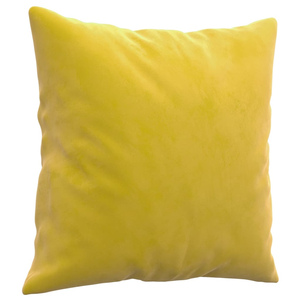 2-delige Loungeset met kussens fluweel geel is nu te koop bij PeponiXL, paradijselijk wonen!