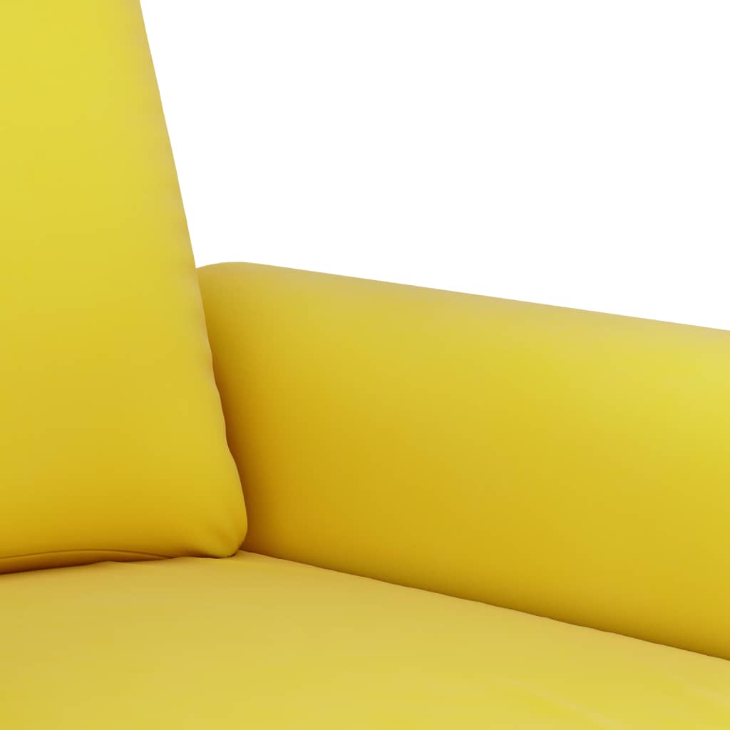2-delige Loungeset met kussens fluweel geel is nu te koop bij PeponiXL, paradijselijk wonen!