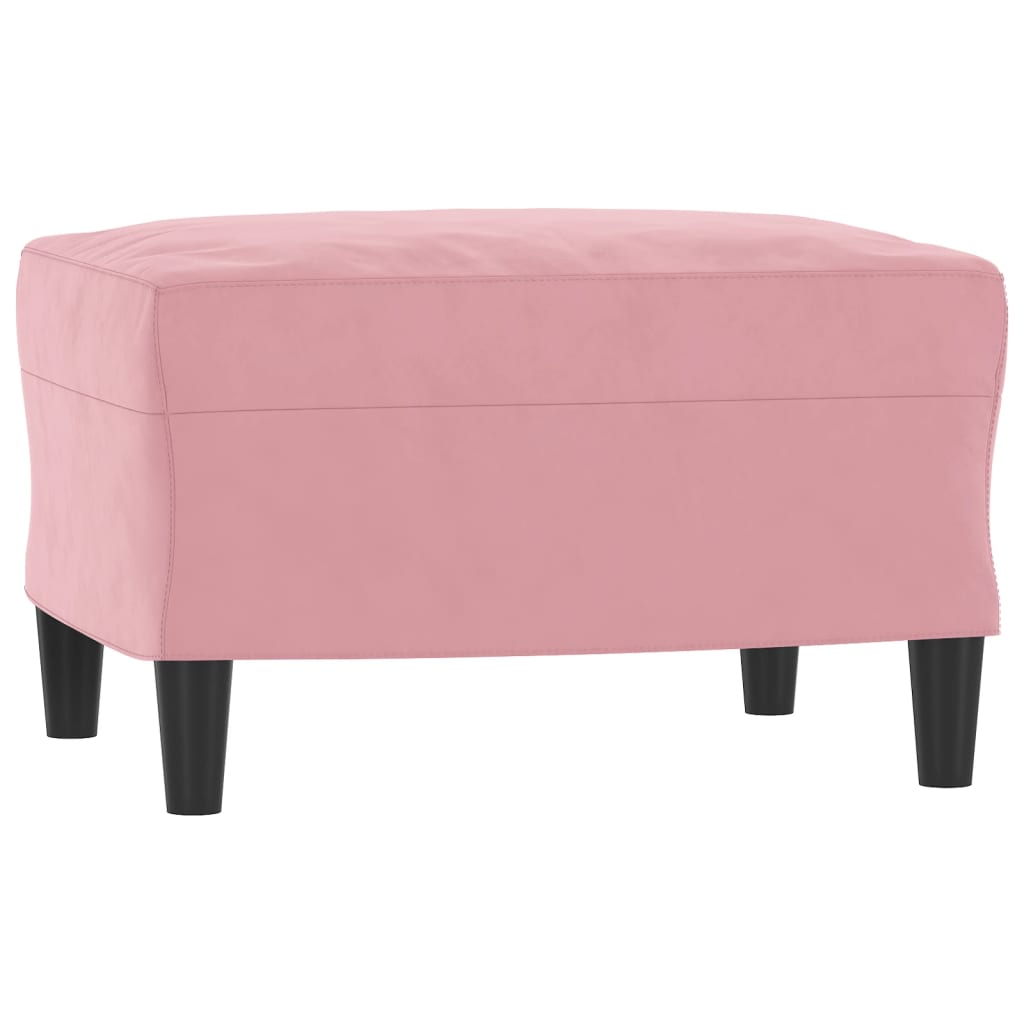 3-delige Loungeset met kussens fluweel roze is nu te koop bij PeponiXL, paradijselijk wonen!
