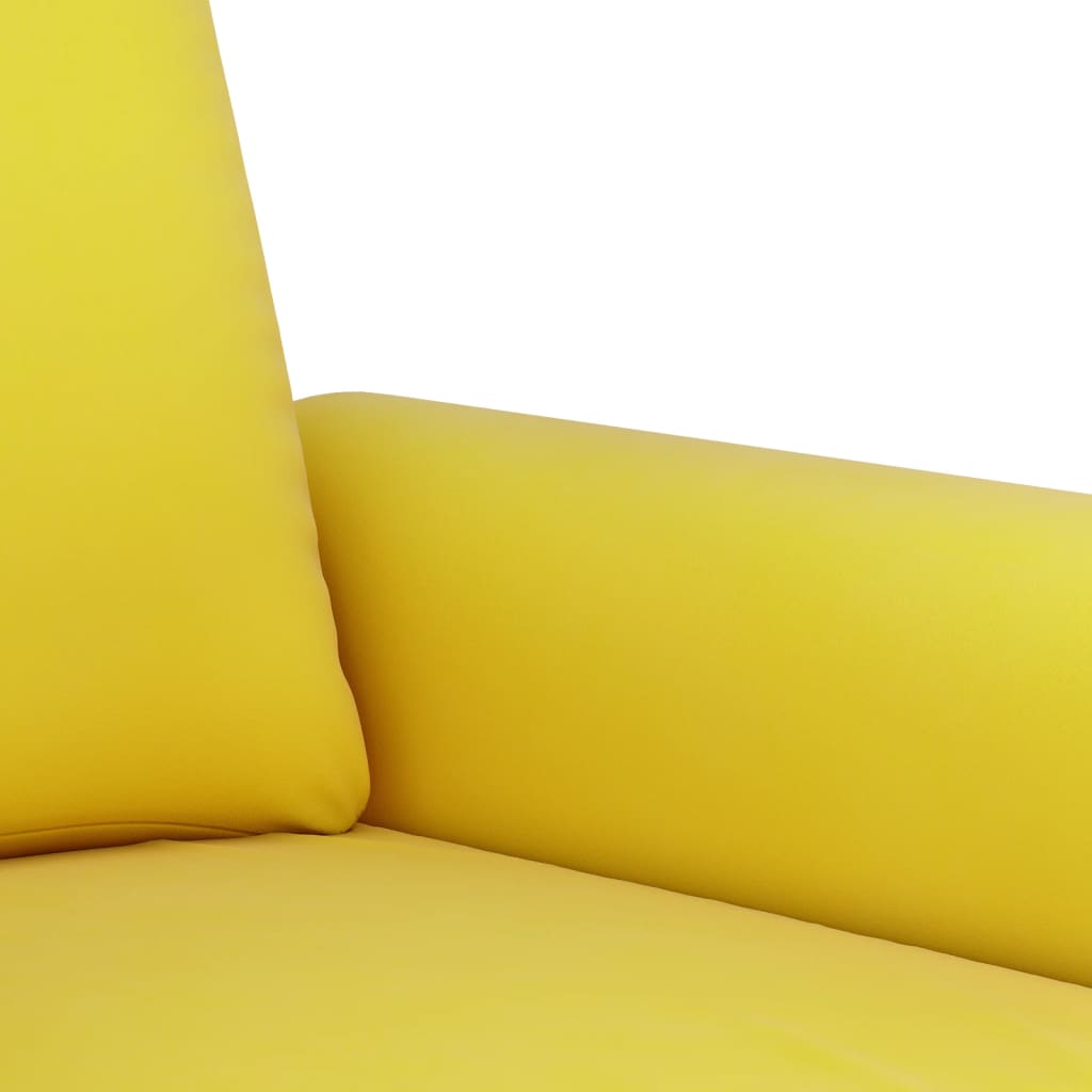 3-delige Loungeset met kussens fluweel geel is nu te koop bij PeponiXL, paradijselijk wonen!