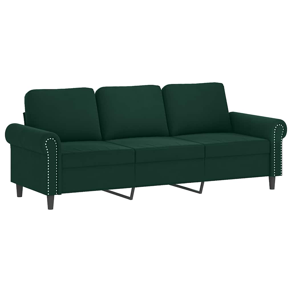 2-delige Loungeset met kussens fluweel donkergroen is nu te koop bij PeponiXL, paradijselijk wonen!