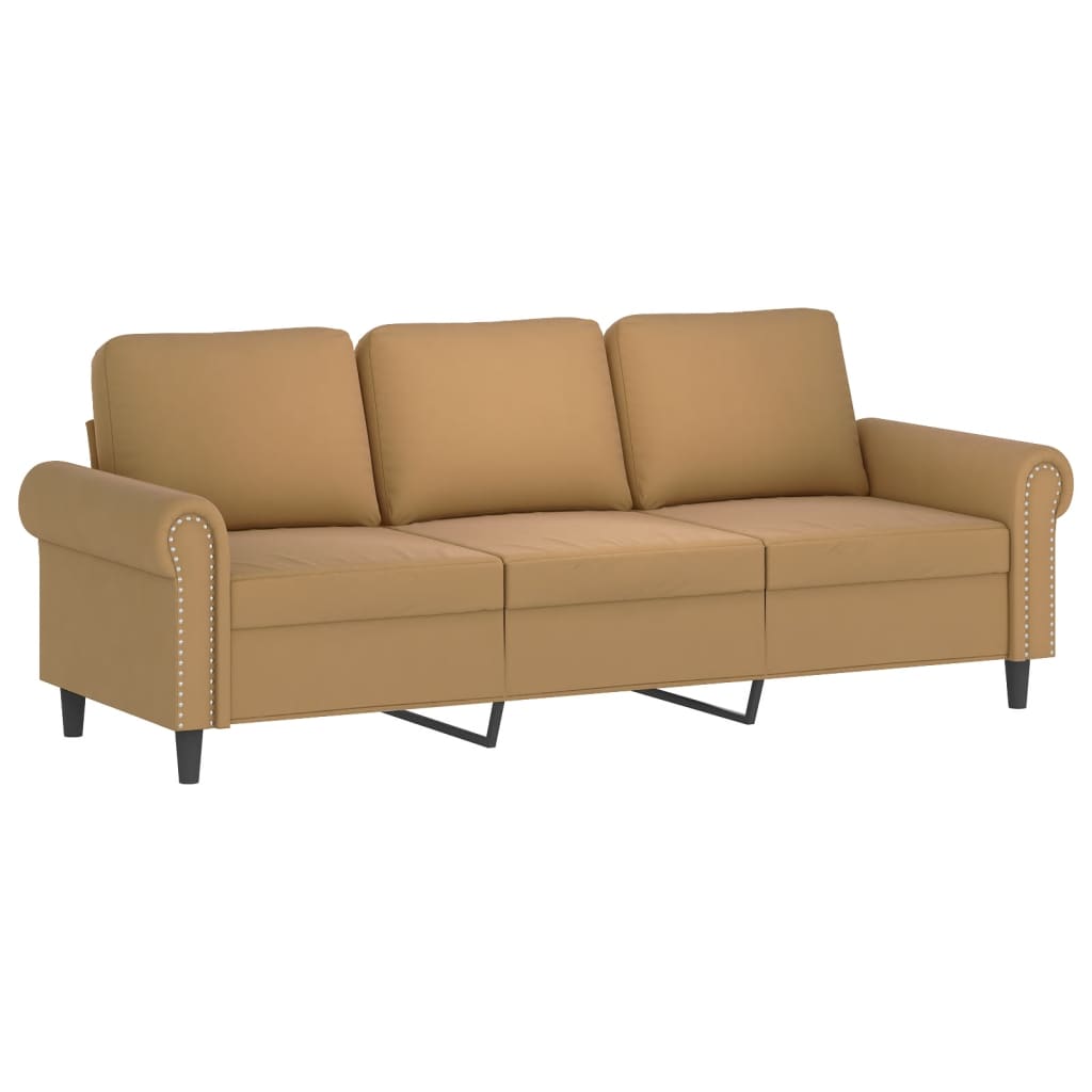 2-delige Loungeset met kussens fluweel bruin is nu te koop bij PeponiXL, paradijselijk wonen!