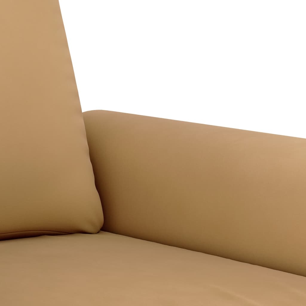 2-delige Loungeset met kussens fluweel bruin is nu te koop bij PeponiXL, paradijselijk wonen!