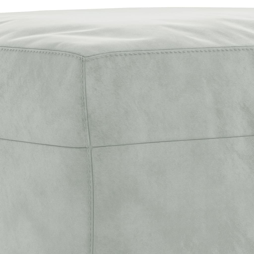 3-delige Loungeset met kussens fluweel lichtgrijs is nu te koop bij PeponiXL, paradijselijk wonen!