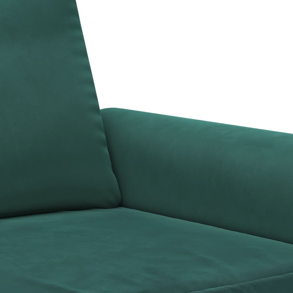 3-delige Loungeset met kussens fluweel donkergroen is nu te koop bij PeponiXL, paradijselijk wonen!