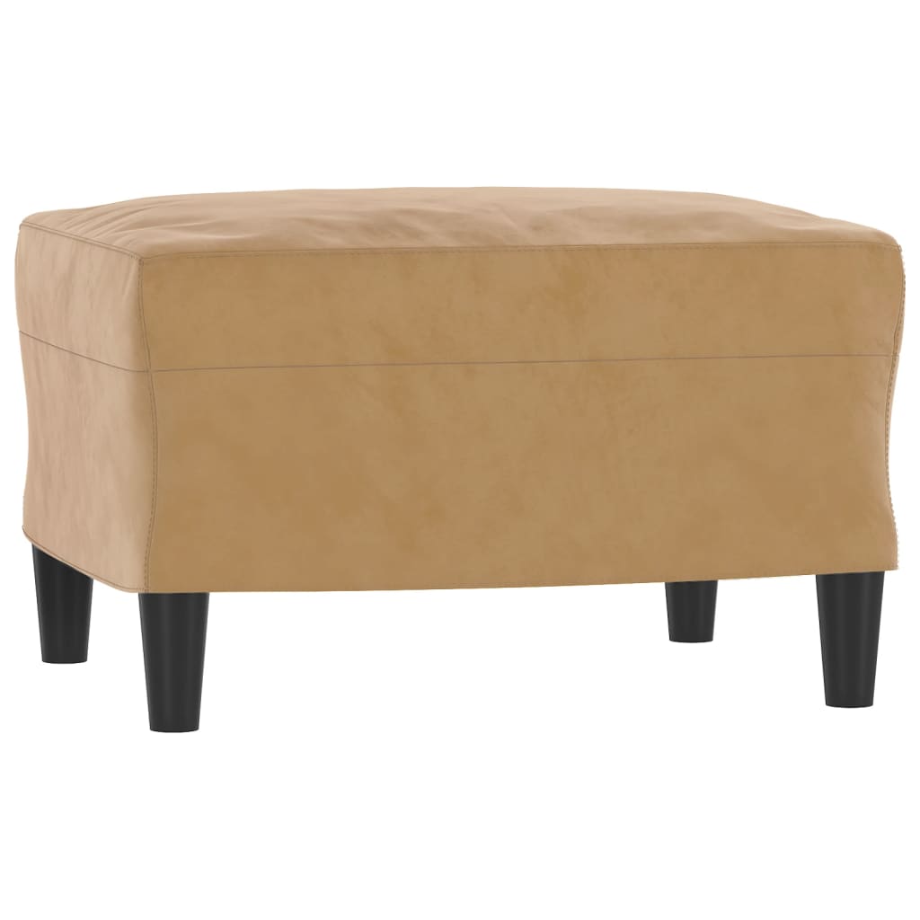 3-delige Loungeset met kussens fluweel bruin is nu te koop bij PeponiXL, paradijselijk wonen!