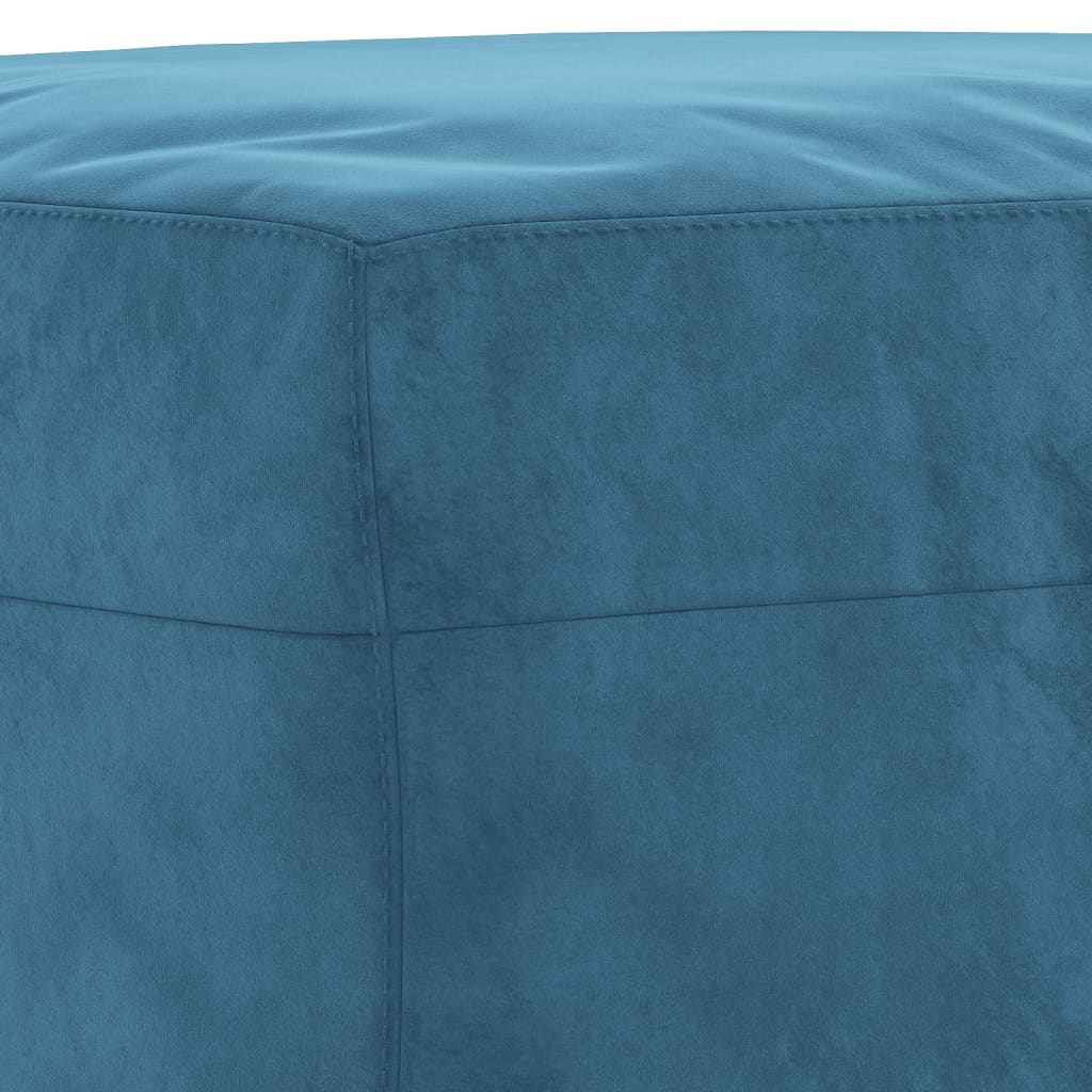 3-delige Loungeset met kussens fluweel blauw is nu te koop bij PeponiXL, paradijselijk wonen!