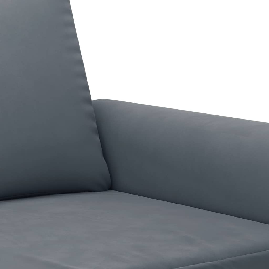 2-delige Loungeset met kussens fluweel donkergrijs is nu te koop bij PeponiXL, paradijselijk wonen!