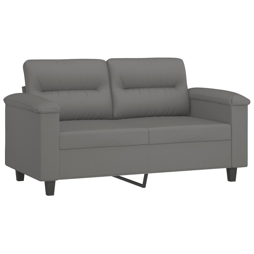 3-delige Loungeset met kussens microvezelstof donkergrijs is nu te koop bij PeponiXL, paradijselijk wonen!