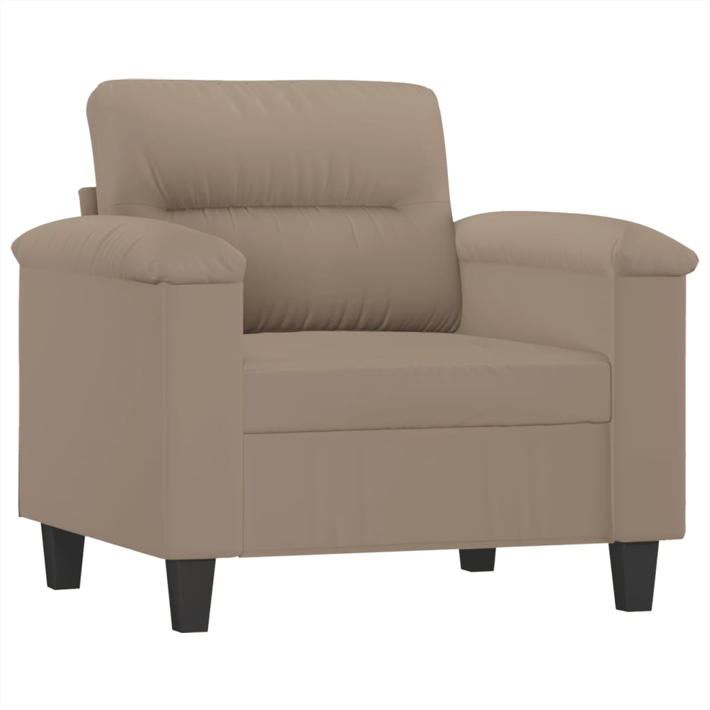 4-delige Loungeset met kussens microvezelstof taupe is nu te koop bij PeponiXL, paradijselijk wonen!