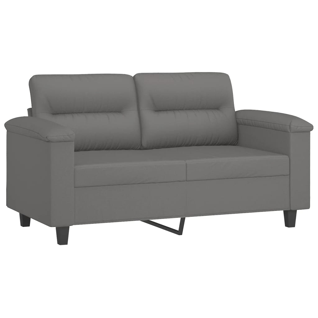 3-delige Loungeset met kussens microvezelstof donkergrijs is nu te koop bij PeponiXL, paradijselijk wonen!