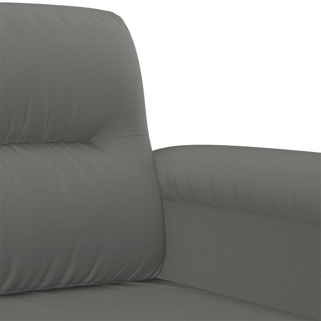 3-delige Loungeset met kussens microvezelstof donkergrijs is nu te koop bij PeponiXL, paradijselijk wonen!