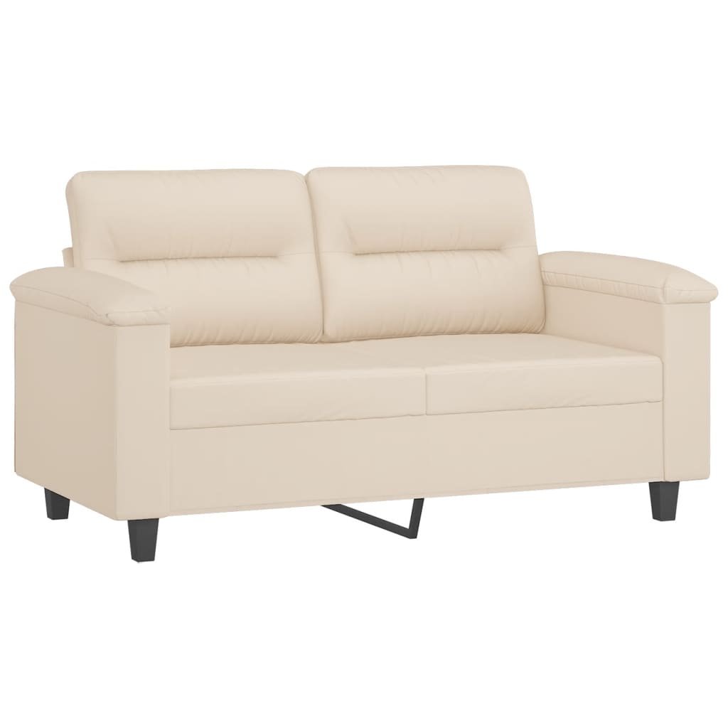 4-delige Loungeset met kussens microvezelstof beige is nu te koop bij PeponiXL, paradijselijk wonen!