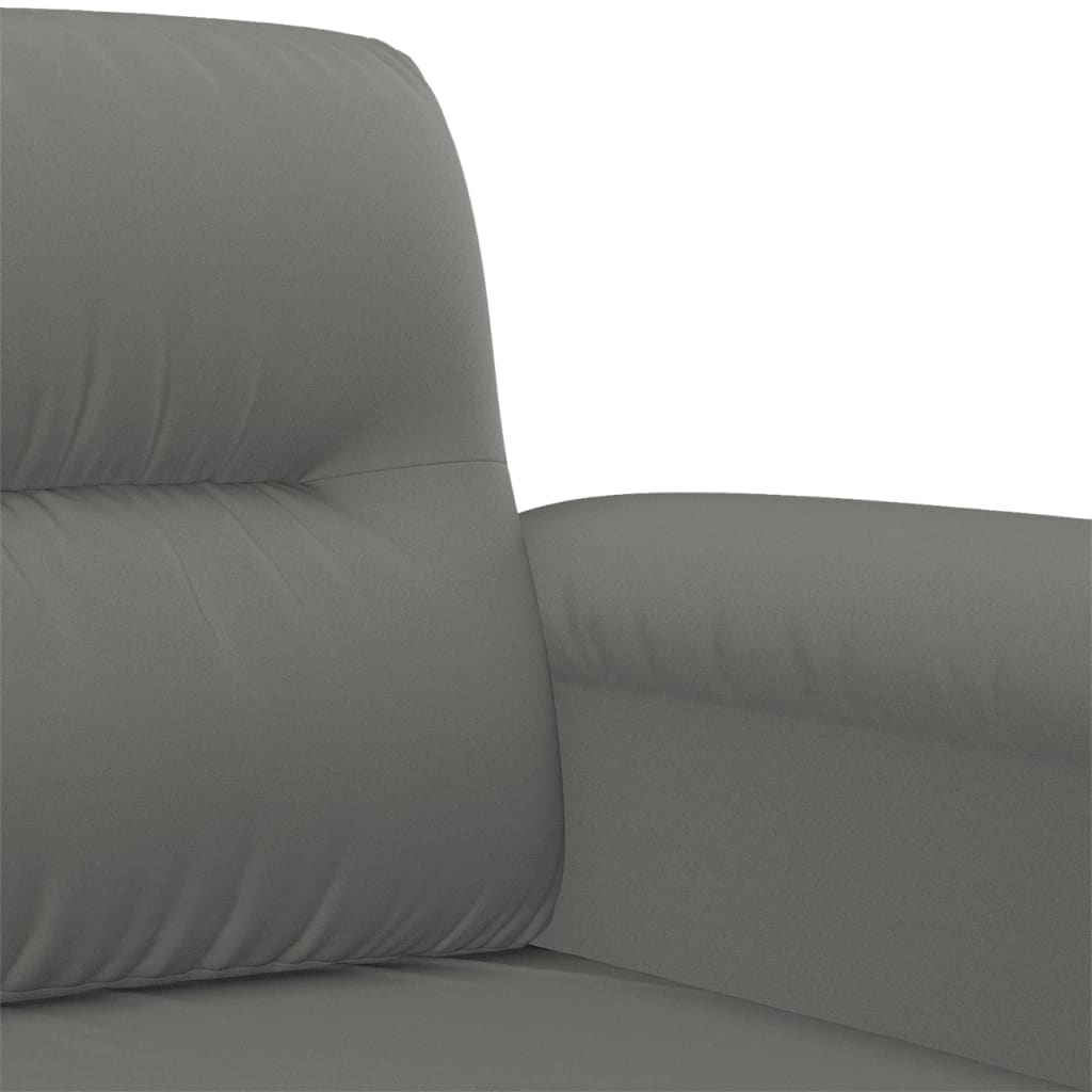 2-delige Loungeset met kussens microvezelstof donkergrijs is nu te koop bij PeponiXL, paradijselijk wonen!