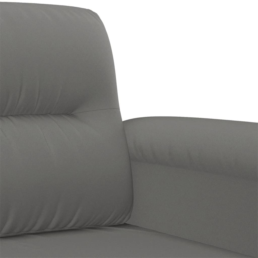 2-delige Loungeset met kussens microvezelstof donkergrijs is nu te koop bij PeponiXL, paradijselijk wonen!