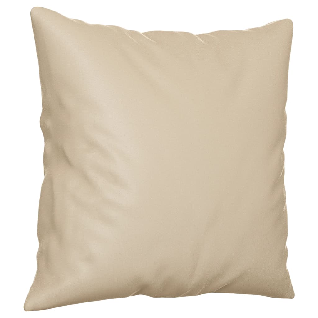 2-delige Loungeset met kussens microvezelstof crèmekleurig is nu te koop bij PeponiXL, paradijselijk wonen!