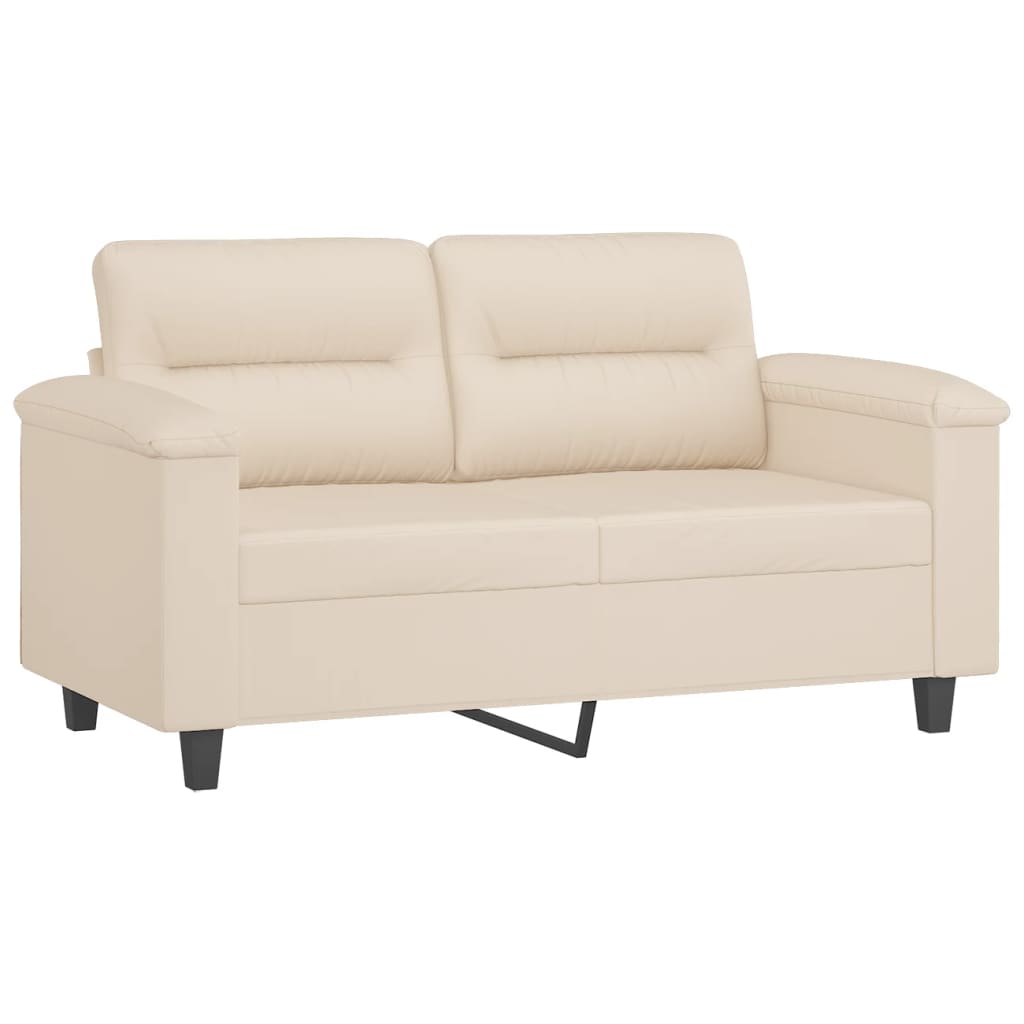 2-delige Loungeset met kussens microvezelstof beige is nu te koop bij PeponiXL, paradijselijk wonen!